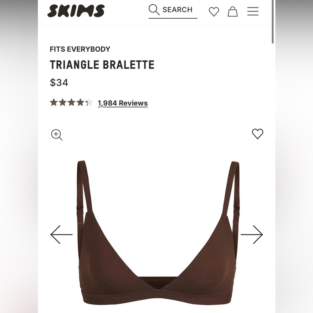 Skims triangle bralette